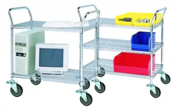 Wire Shelving Mobile Carts Tester